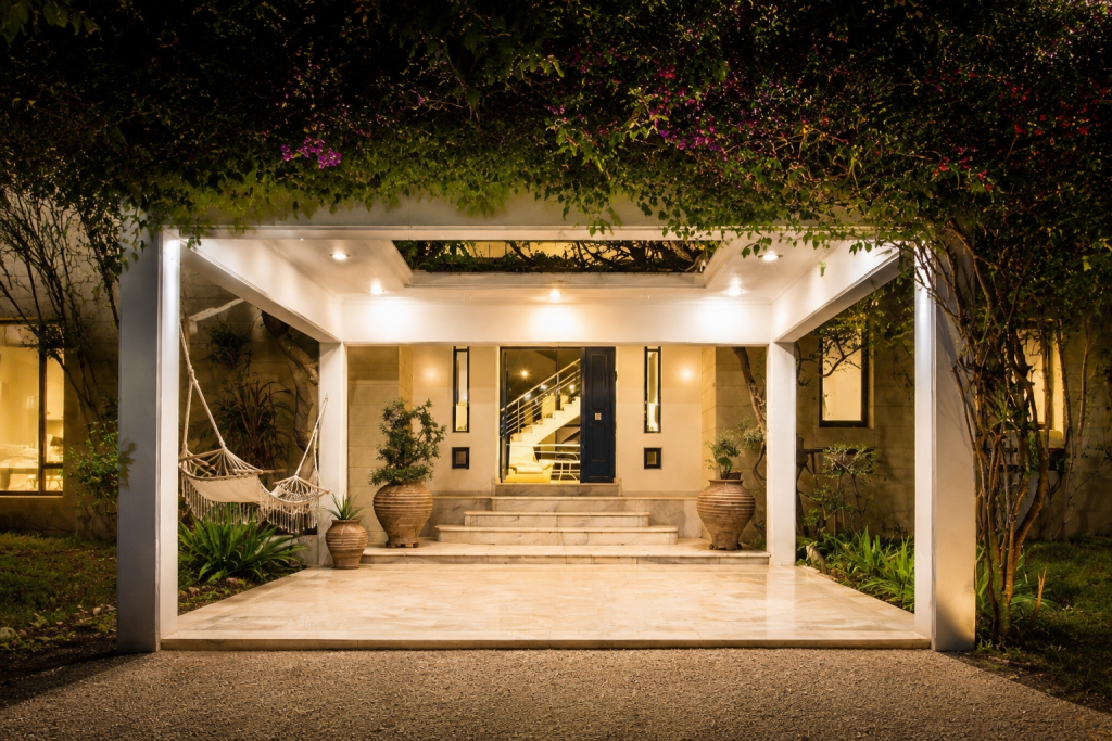   Villa Entrance at Night